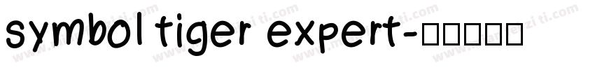 symbol tiger expert字体转换